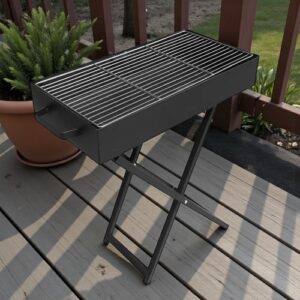 45129 Parrilla portátil plegable, carbón (67x60x30cm)