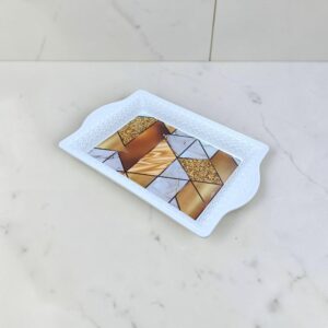 2399 Bandeja de plastico con asas 40x28 cm (diseños surtidos)
