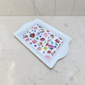 2400 Bandeja de plastico con asas 45x32 cm (diseños surtidos)